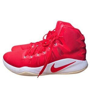 Nike Men's Size 18 Hyperdunk 2016 TB Gym Red White 856483-663 High Top‎ Sneakers